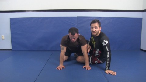 Back Mount On Fours Fall Off Guillotine