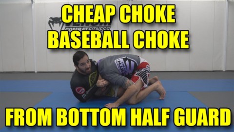 SPY CAM - Cheap Choke or Baseball Choke from Bottom Half Guard