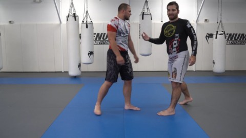 Arm Drag to Inside Trip Double