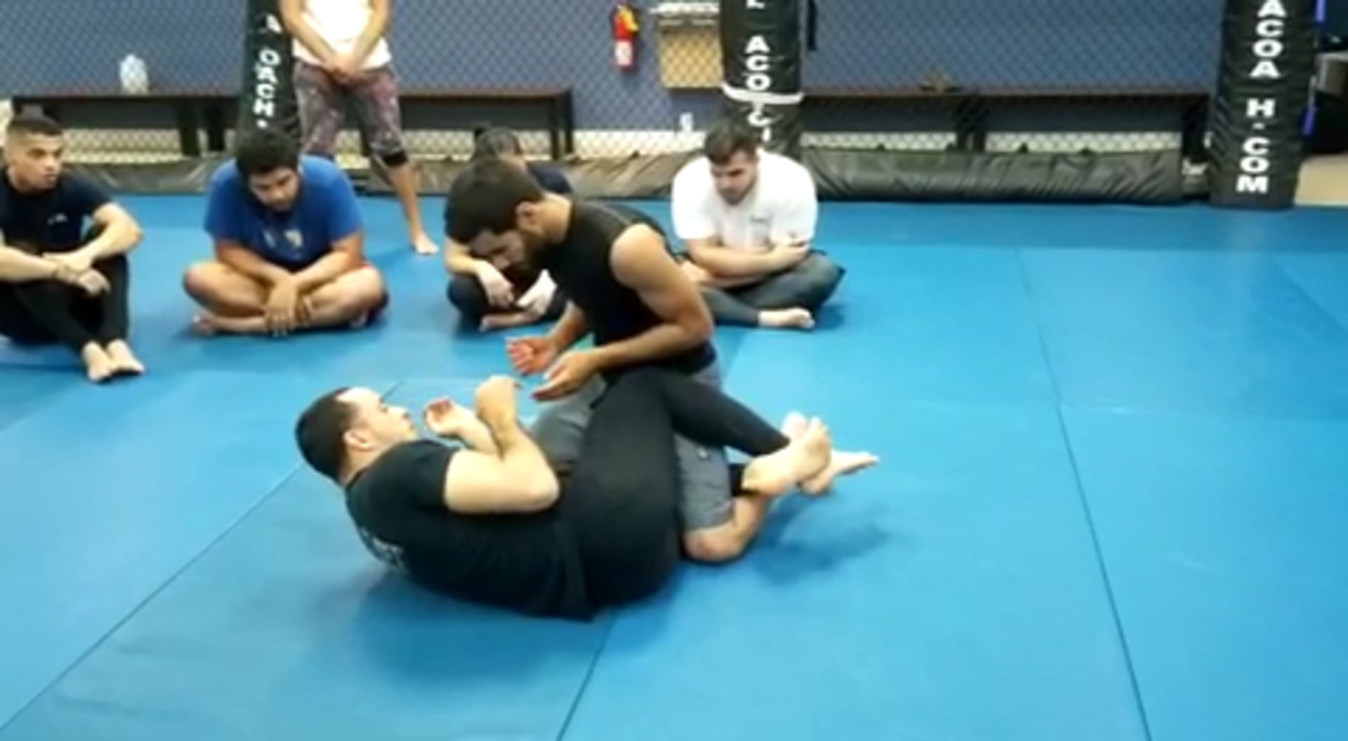 Half guard foot pull sweep FFAcoach