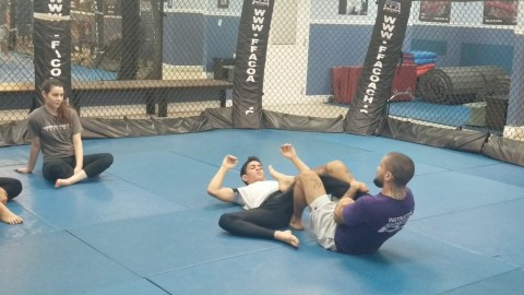 Sweep into the ankle lock