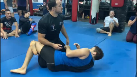 Japanese Neck Tie from top half guard