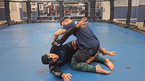 Half Guard Reverse Seat Belt Setup