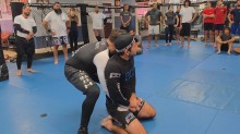 Back Body Lock Double Knee Drop
